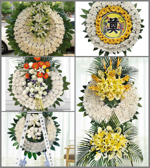 山东青岛胶州市杜村镇郭南庄村花圈速递